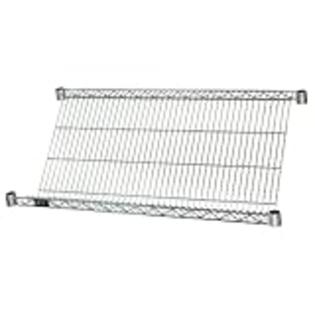 Quantum Storage Systems 1836SL Slanted Shelf, Chrome Finish, 18 Quantum Storage Systems 1836SL Slanted Shelf, Chrome Finish, 18