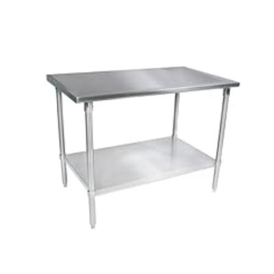 John Boos ST6-3060GSK Stainless Steel Stallion Work Table with Lower Shelf, Adjustable Galvanized Legs, Flat Top... John Boos ST6-3060GSK Stainless Steel Stallion Work Table with Lower Shelf, Adjustable Galvanized Legs, Flat Top...