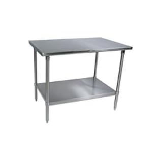 John Boos ST6-3036SSK Stainless Steel Stallion Work Table with Lower Shelf, Adjustable Legs, Flat Top, 36 John Boos ST6-3036SSK Stainless Steel Stallion Work Table with Lower Shelf, Adjustable Legs, Flat Top, 36