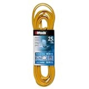 Woods 0831 SPT-2 16/3 Flat Utility Extension Cord, Yellow, 25-Feet Woods 0831 SPT-2 16/3 Flat Utility Extension Cord, Yellow, 25-Feet