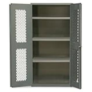 Durham Heavy Duty Welded 14 Gauge Steel Ventilated Cabinet, EMDC-482472-95, 700 lbs Capacity, 24 Durham Heavy Duty Welded 14 Gauge Steel Ventilated Cabinet, EMDC-482472-95, 700 lbs Capacity, 24