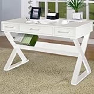 Coaster White Criss Cross Computer Desk Coaster White Criss Cross Computer Desk