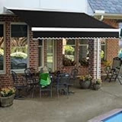 Awntech 24-Feet Destin LX with Hood Right Motor with Remote Retractable Awning, 120-Inch Projection, Brown Awntech 24-Feet Destin LX with Hood Right Motor with Remote Retractable Awning, 120-Inch Projection, Brown