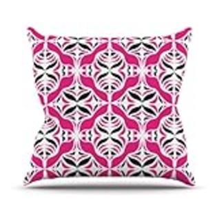 Kess InHouse Miranda Mol Think Pink Throw Pillow, 26 by 26-Inch Kess InHouse Miranda Mol Think Pink Throw Pillow, 26 by 26-Inch