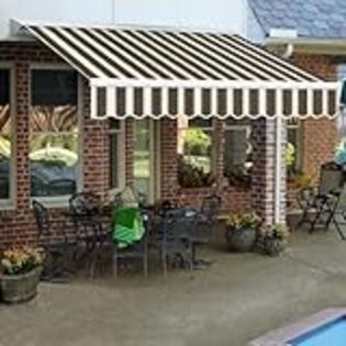 Awntech 20-Feet Destin LX with Hood Manual Retractable Acrylic Awning, 120-Inch Projection, Burgundy/Forest Green... Awntech 20-Feet Destin LX with Hood Manual Retractable Acrylic Awning, 120-Inch Projection, Burgundy/Forest Green...