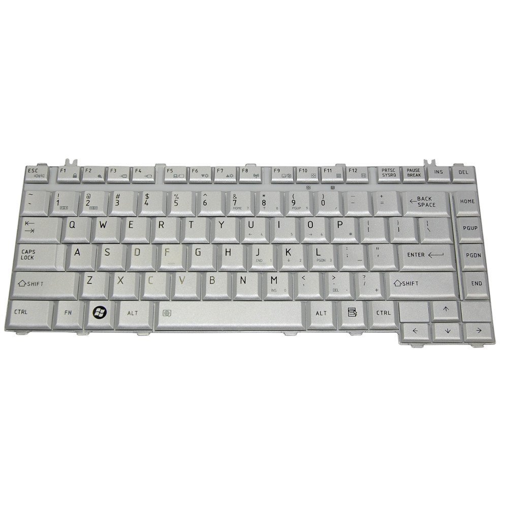 HQRP Laptop Keyboard compatible with Toshiba Satellite A215-S6814 / A215-S7408 / A215-S7413 / A215-S7414 (Silver) Notebook at Sears.com