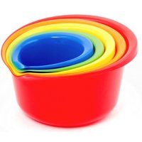 CHEF CRAFT PLASTIC BOWL SET 5PC