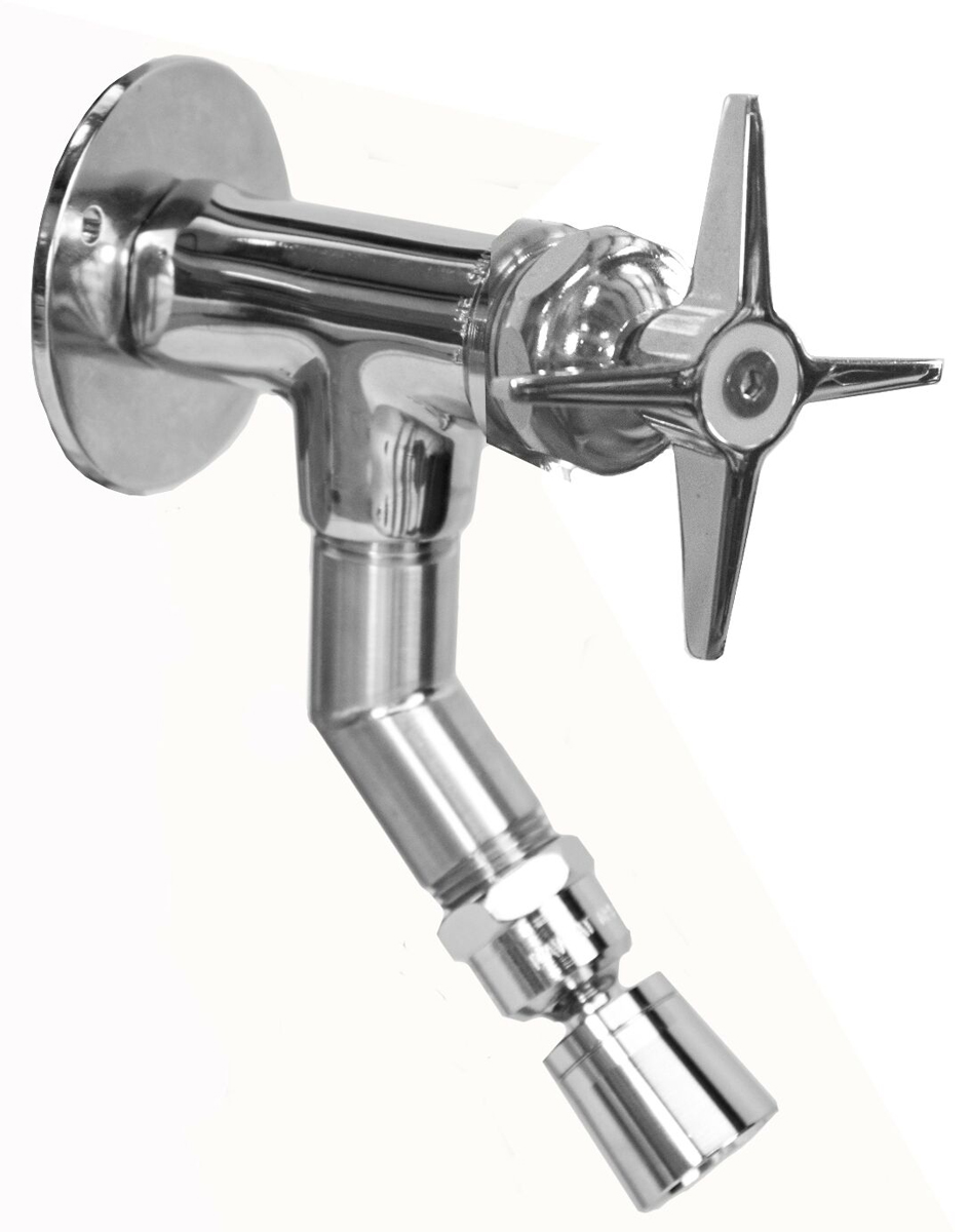 Outdoor Shower Company Foot Shower Assembly - Hot/Cold Shower with Cross Handle Valve