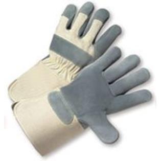 Radnor+ Large Premium Side Split Leather Palm Gloves With Gauntlet Cuff, Duck Canvas Back And Reinforced Knuckle Strap, Pull Tab ... Radnor+ Large Premium Side Split Leather Palm Gloves With Gauntlet Cuff, Duck Canvas Back And Reinforced Knuckle Strap, Pull Tab ...