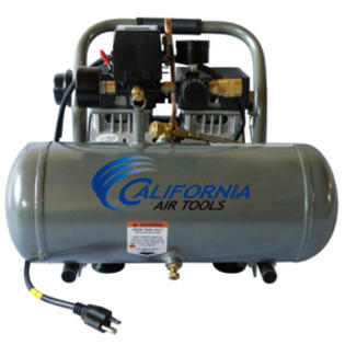 California Air Tools, Inc. Air Compressor, Aluminum Tank - Ultra Quiet & Oil-Free 1/2 Hp, 1.6 Gal. California Air Tools, Inc. Air Compressor, Aluminum Tank - Ultra Quiet & Oil-Free 1/2 Hp, 1.6 Gal.