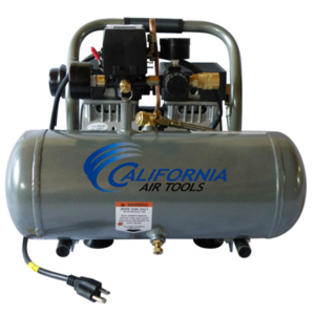 California Air Tools, Inc. Air Compressor, Aluminum Tank - Ultra Quiet & Oil-Free 3/4 Hp, 1.6 Gal. California Air Tools, Inc. Air Compressor, Aluminum Tank - Ultra Quiet & Oil-Free 3/4 Hp, 1.6 Gal.