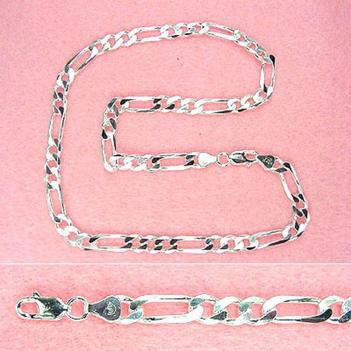 Sterling Silver - 18 Inch 7mm Figaro Chain at Sears.com