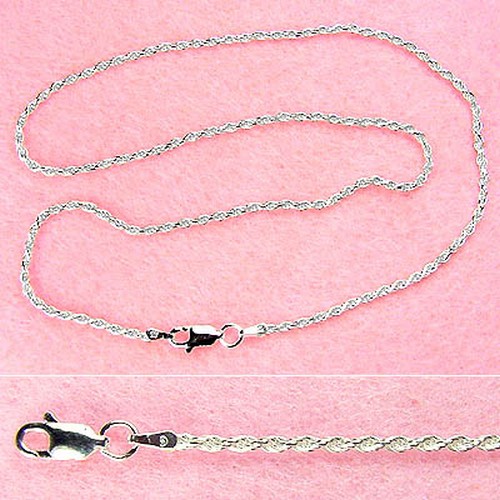 Sterling Silver - 18 Inch 1.5mm Rope Chain at Sears.com