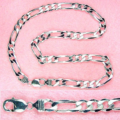 Sterling Silver - 24 Inch 10mm Figaro Chain at Sears.com