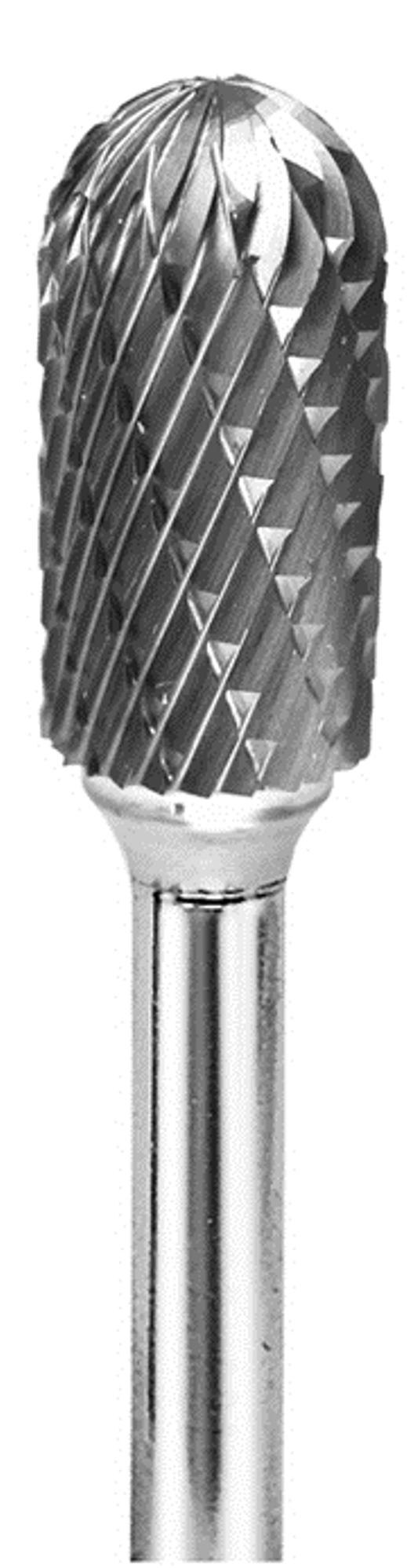 Grobet USA MADE CARBIDE BUR CYLINDER RADIUS END 3/16X5/8X1/4   DOUBLE CUT at Sears.com