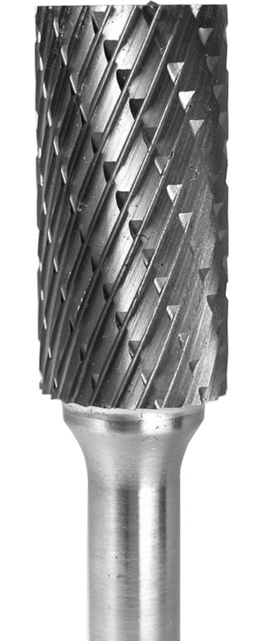 Grobet CARBIDE BUR USA MADE CYLINDER PLAIN END 1/4X1X1/4      DOUBLE CUT at Sears.com