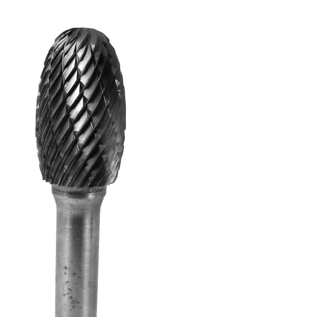 Grobet USA MADE CARBIDE BUR OVAL   3/8X19/32X1/4  6 INCH LONG SHANKS   STANDARD CUT at Sears.com
