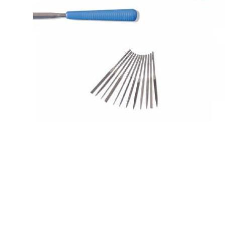 Grobet FILE SETS-SWISS MADE NEEDLE FILES 6-1/4 INCH SET OF 12 CUT 4 WITH HANDLES at Sears.com