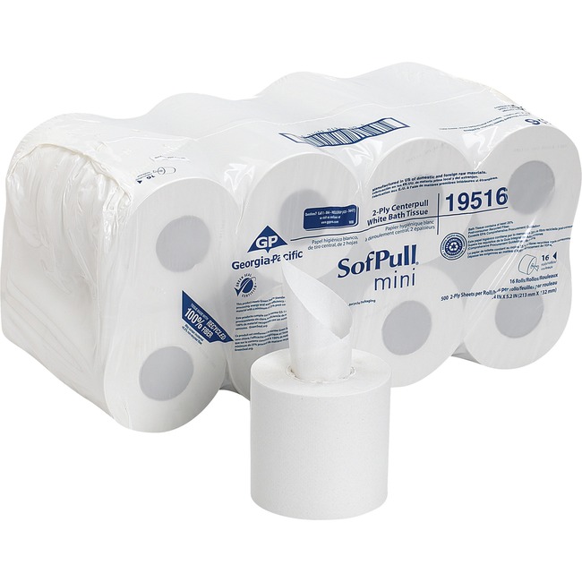 UPC 073310195162 product image for GEP19516  Mini White 2-Ply High-Capacity Centerpull Bathroom Tissue - 2 Ply - 16 | upcitemdb.com