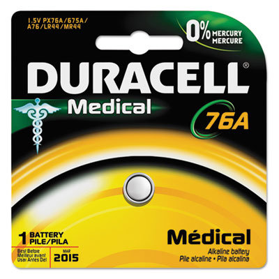 UPC 041333658841 product image for DURPX76A675PK09  Alkaline Medical Battery, 76A, 1.5V | upcitemdb.com
