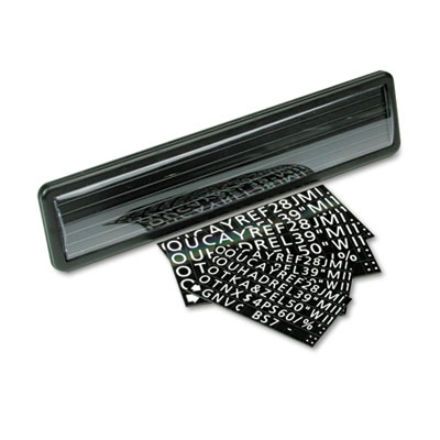 UPC 034138090039 product image for Quartet?? Magnetic Wall/Desk Nameplate, Radius Edge, Dark Gray Plastic Base, 3