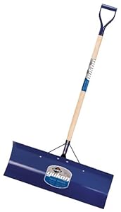 Garant YSP30DU Yukon 30-Inch Steel Blade Snow Pusher Varnished Ash Handle, Blue at Sears.com