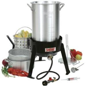 Barbour 3016 Bayou Classic Turkey Fryer With Basket And Fry Pot - 30 Barbour 3016 Bayou Classic Turkey Fryer With Basket And Fry Pot - 30