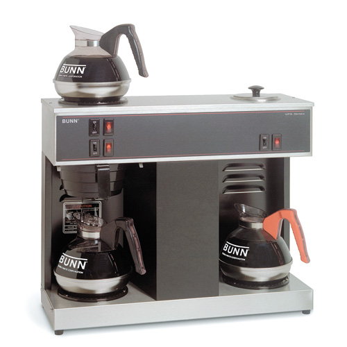 BUNN BUNN 04275.0031 Pourover Coffee Brewers with 3 Warmers VPS BLACK