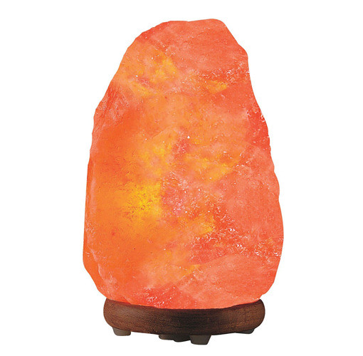 WBM 8-Inch Himalayan Natural Crystal Salt Lamp with Bulb and Cord