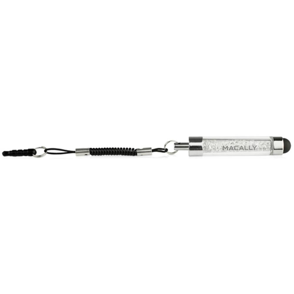 Macally Miniaturized Stylus with Earphone Plug (Clear) - Rubber - Clear