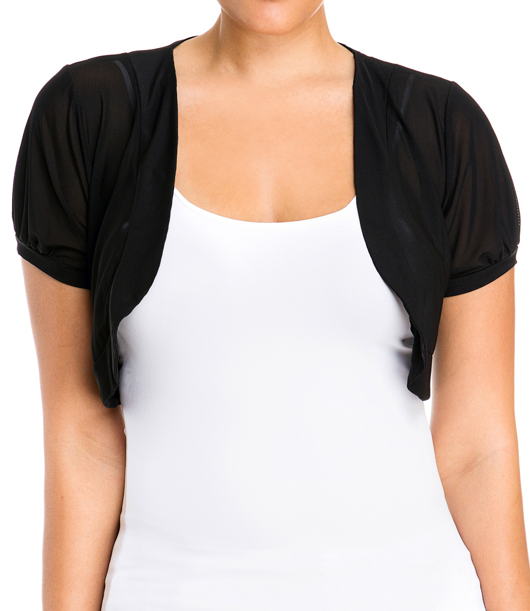 eVogues Apparel Jr Plus Size Sheer Cropped Bolero Shrug at Sears.com