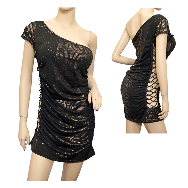 eVogues Apparel Jr Plus size Crochet Open Side Mini Dress at Sears.com