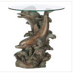 FM Gifts SEAFARING DOLPHIN ACCENT TABLE at Sears.com