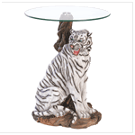 FM Gifts WHITE TIGER ACCENT TABLE at Sears.com