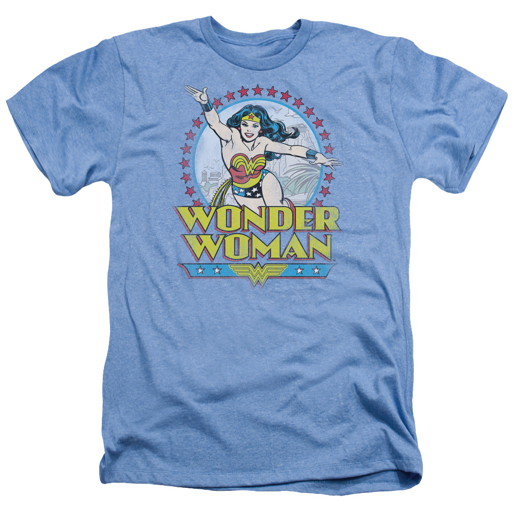 DC Comics Wonder Woman Star Of Paradise Island Adult Heather T-Shirt Tee DC Comics Wonder Woman Star Of Paradise Island Adult Heather T-Shirt Tee