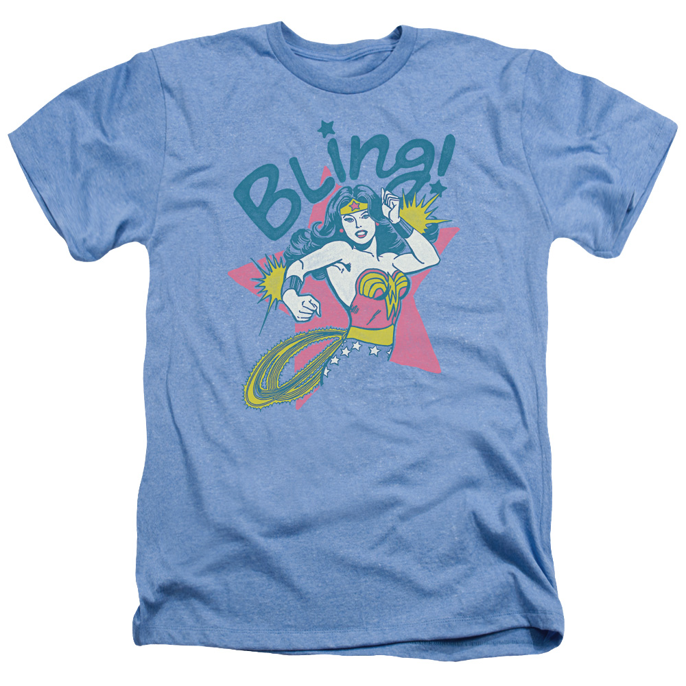 DC Comics Wonder Woman Bling Adult Heather T-Shirt Tee DC Comics Wonder Woman Bling Adult Heather T-Shirt Tee