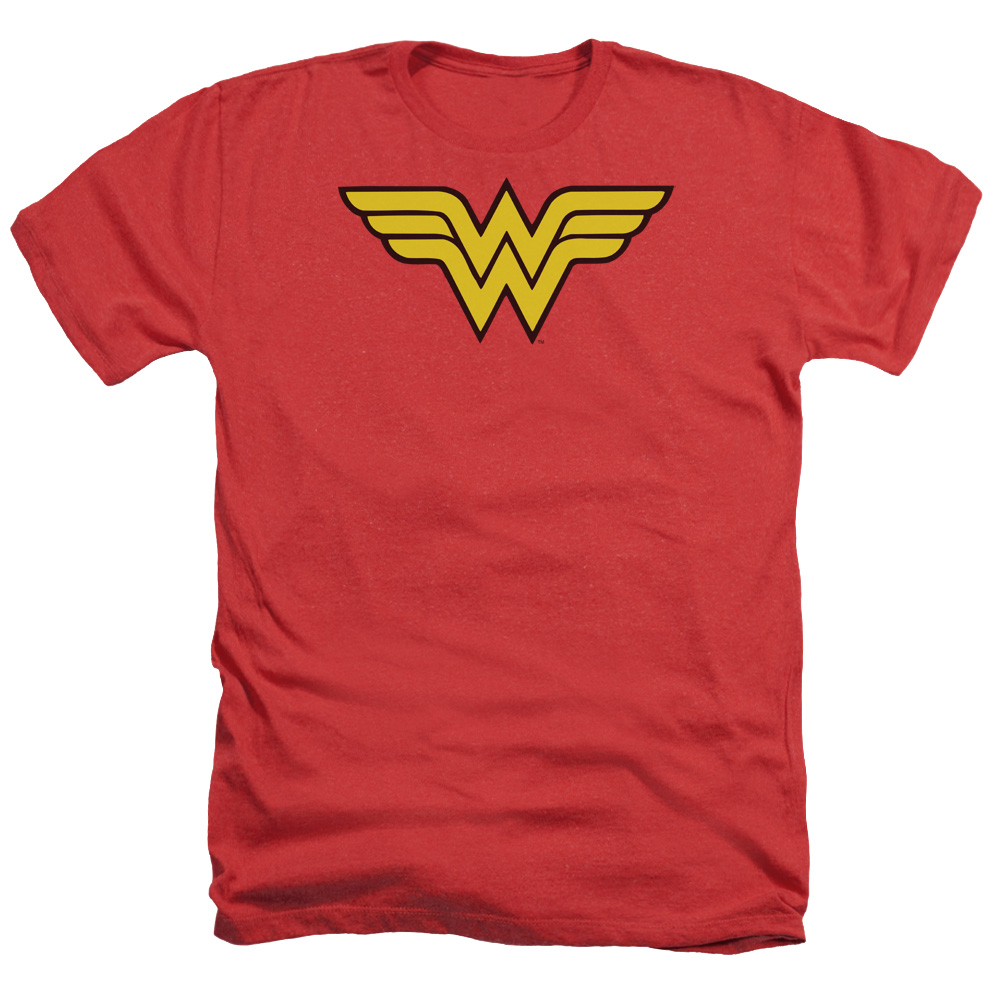 DC Comics Wonder Woman Logo Adult Heather T-Shirt Tee DC Comics Wonder Woman Logo Adult Heather T-Shirt Tee