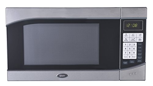 ... Feet 900-Watt Countertop Digital Microwave Oven, Stainless Steel/Black