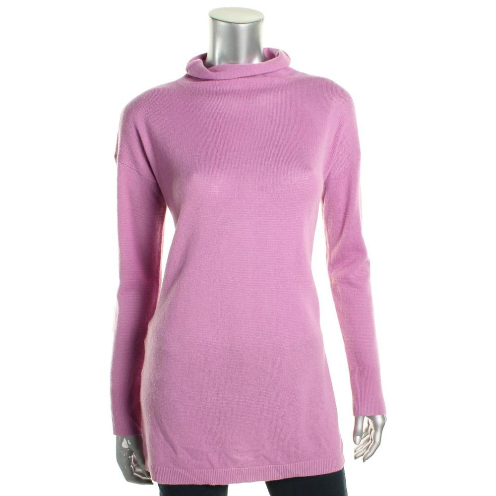 Ralph Lauren Womens Cashmere Long Sleeve Funnel-Neck Sweater