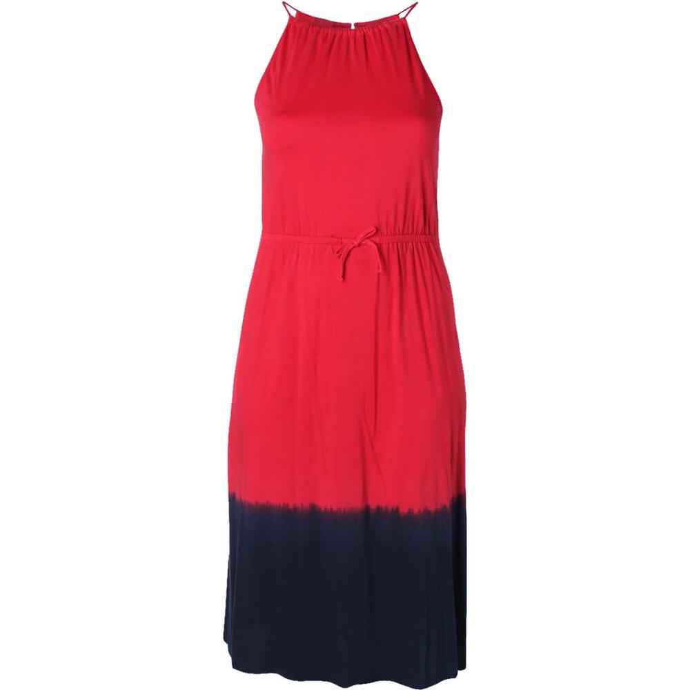 Ralph Lauren Womens Dip-Dye Sleeveless Maxi Dress