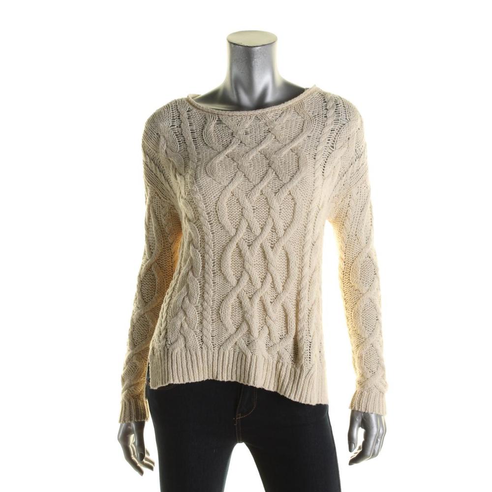 Ralph Lauren Womens Cotton Cable Knit Sweater