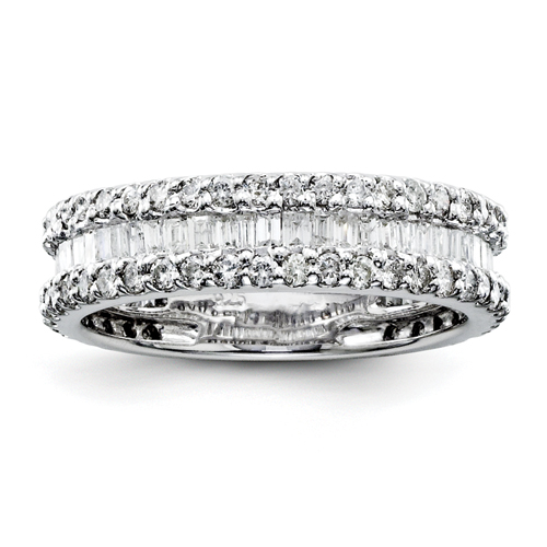 Jewelryweb Sterling Silver Diamond Wedding Band Ring - Size 6 at Sears.com