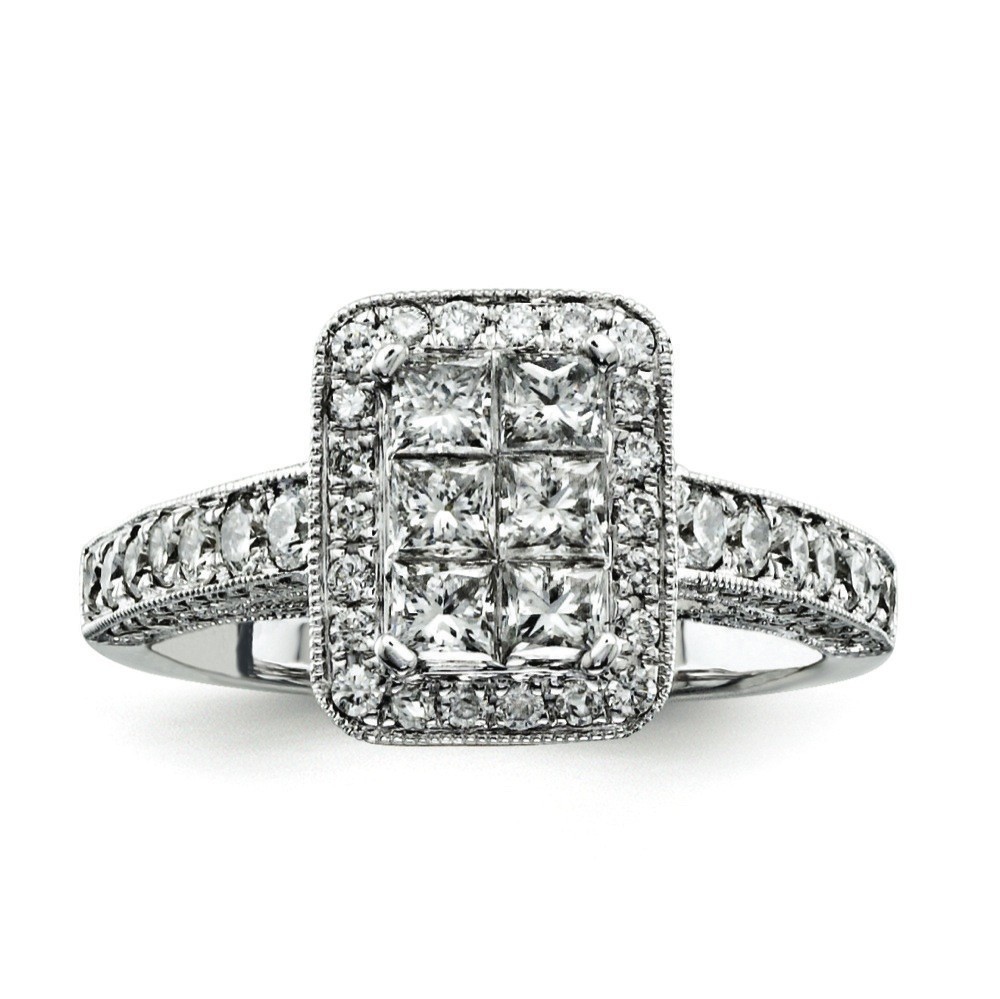 Jewelryweb 14k White Gold Diamond Bridal Engagement Ring at Sears.com