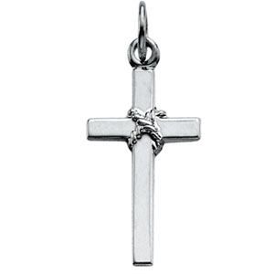 JewelryWeb Platinum Cross Pendant 16x9.5mm at Sears.com