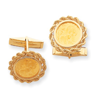 JewelryWeb 14k Mens Coin Cuff Links at Sears.com