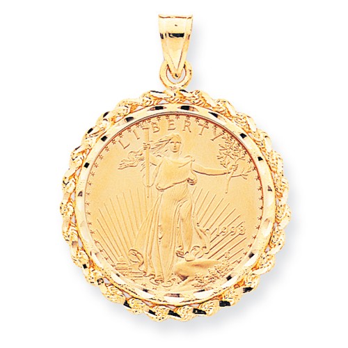 JewelryWeb 14k 1/2 oz American Eagle Coin Bezel Frame-only Pendant at Sears.com