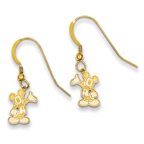 JewelryWeb 14k Disney Waving Mickey Dangle Wire Earrings at Sears.com