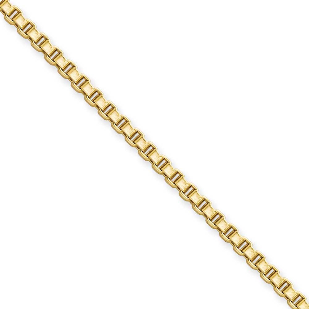 Jewelryweb Stainless Steel Ip Gold-plated 2.4mm 20inch Box Chain Necklace - 20 Inch at Sears.com