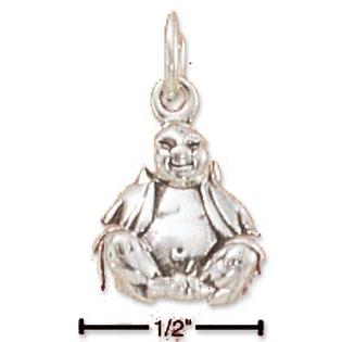 Jewelryweb Sterling Silver Small Buddha Charm Jewelryweb Sterling Silver Small Buddha Charm
