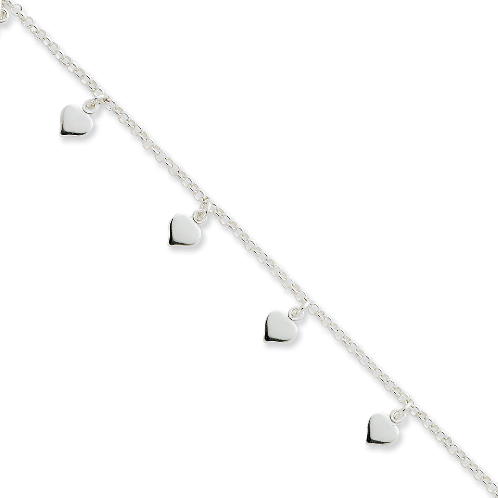 Jewelryweb Sterling Silver Anklet - 10 Inch - Lobster Claw at Sears.com